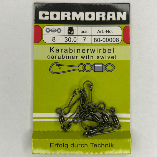 Cormoran Verbindungselement Karabiner mit Wirbel 7 Stk.