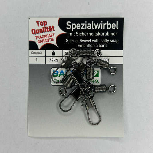 Balzer Spezial Wirbel mit Sicherheitskarabiner 5 Stk.
