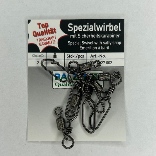 Balzer Spezial Wirbel mit Sicherheitskarabiner 5 Stk.