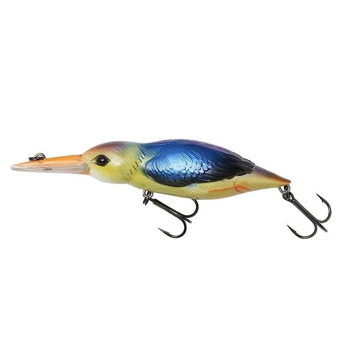 DAM Effzett Wobbler / Kunstköder mit Drillingshaken Eisvogel 35g