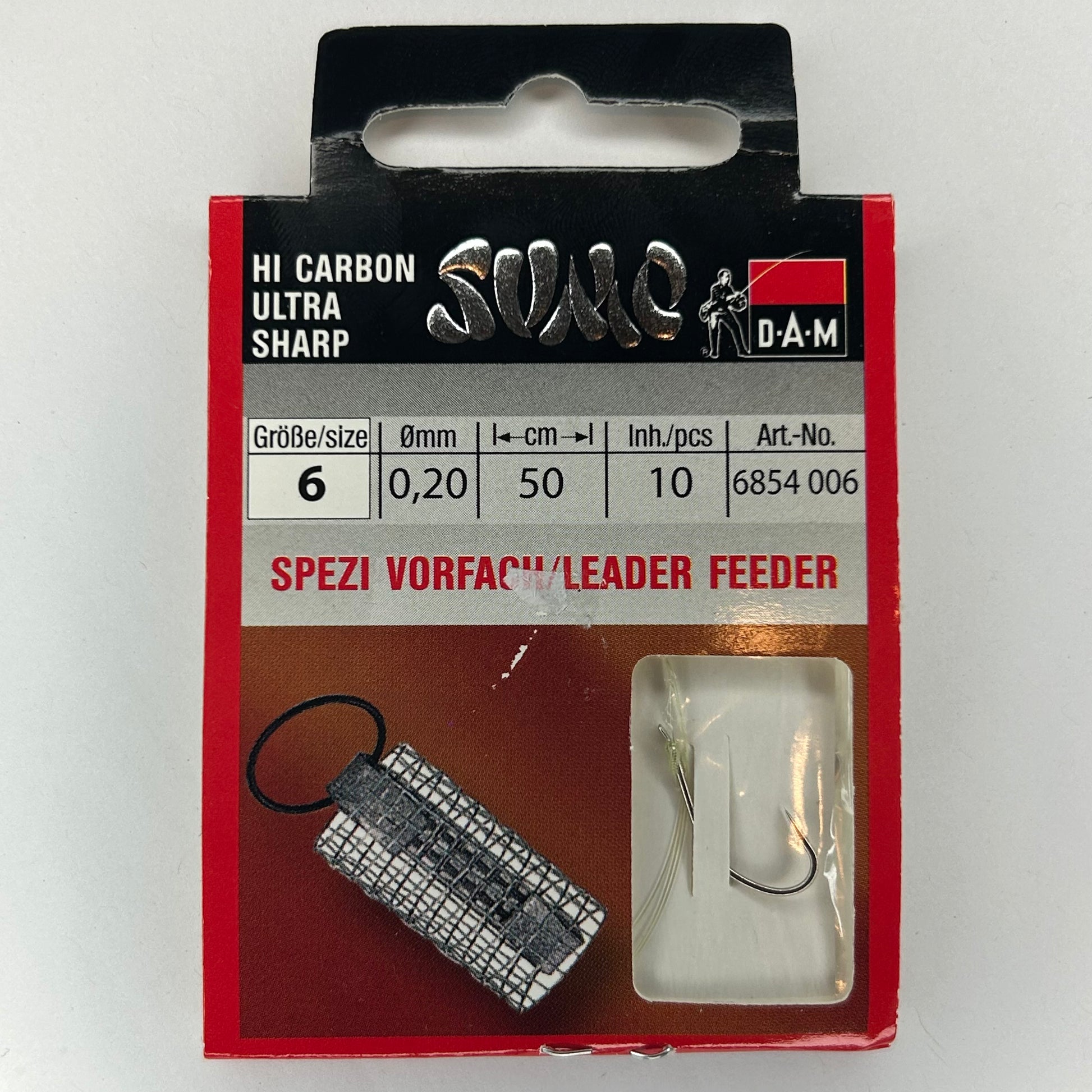 DAM Sumo Vorfach Haken Leader Feeder 10 Stk.