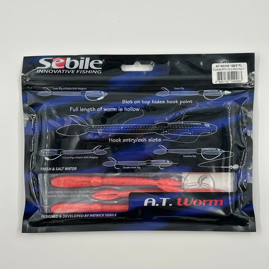 Sebile A.T. Worm Köder rot 8 Stk.
