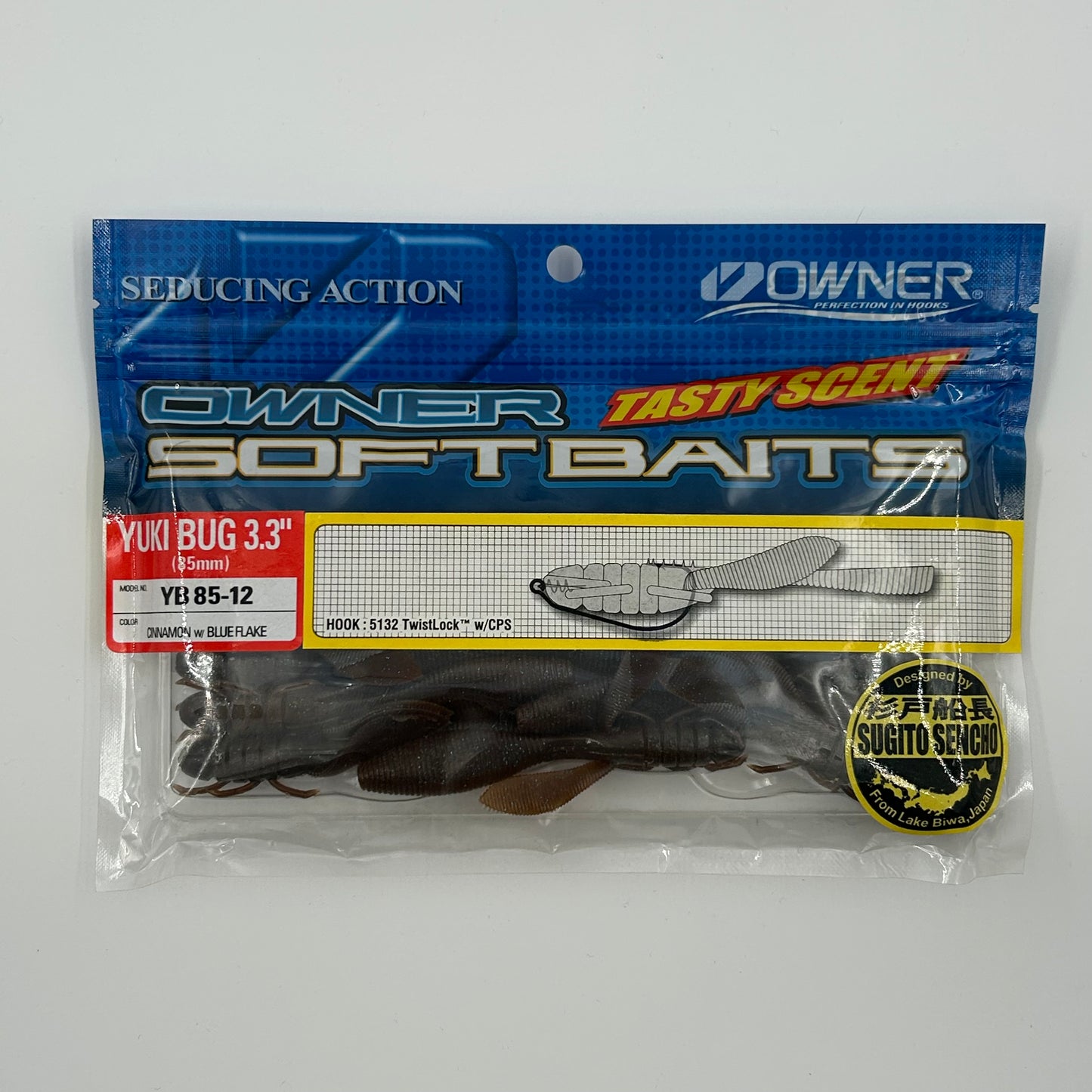 Owner Tasty Scent Softbaits Köder Yuki Bug braun 8 Stk.