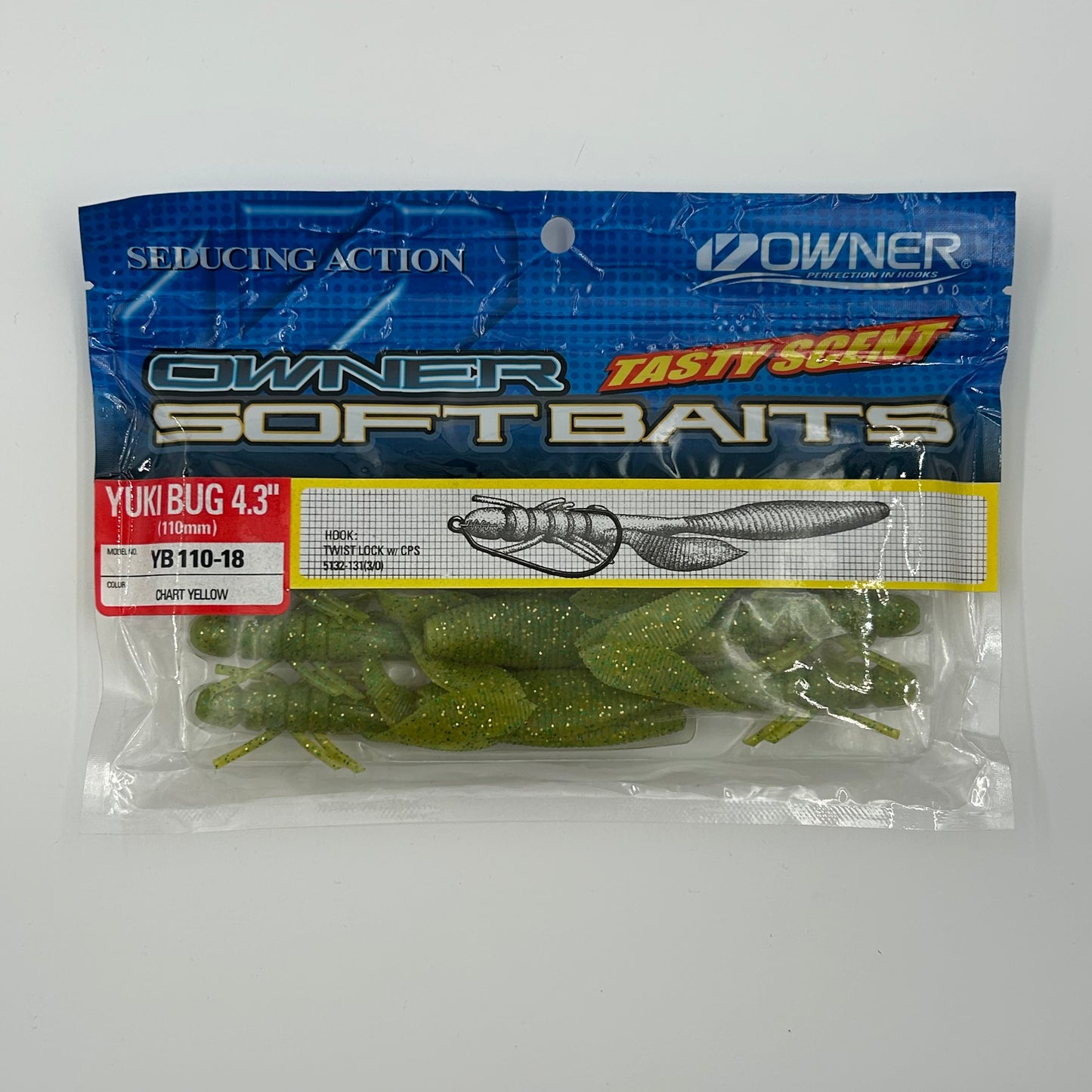 Owner Tasty Scent Softbaits Köder Yuki Bug gelb 7 Stk.