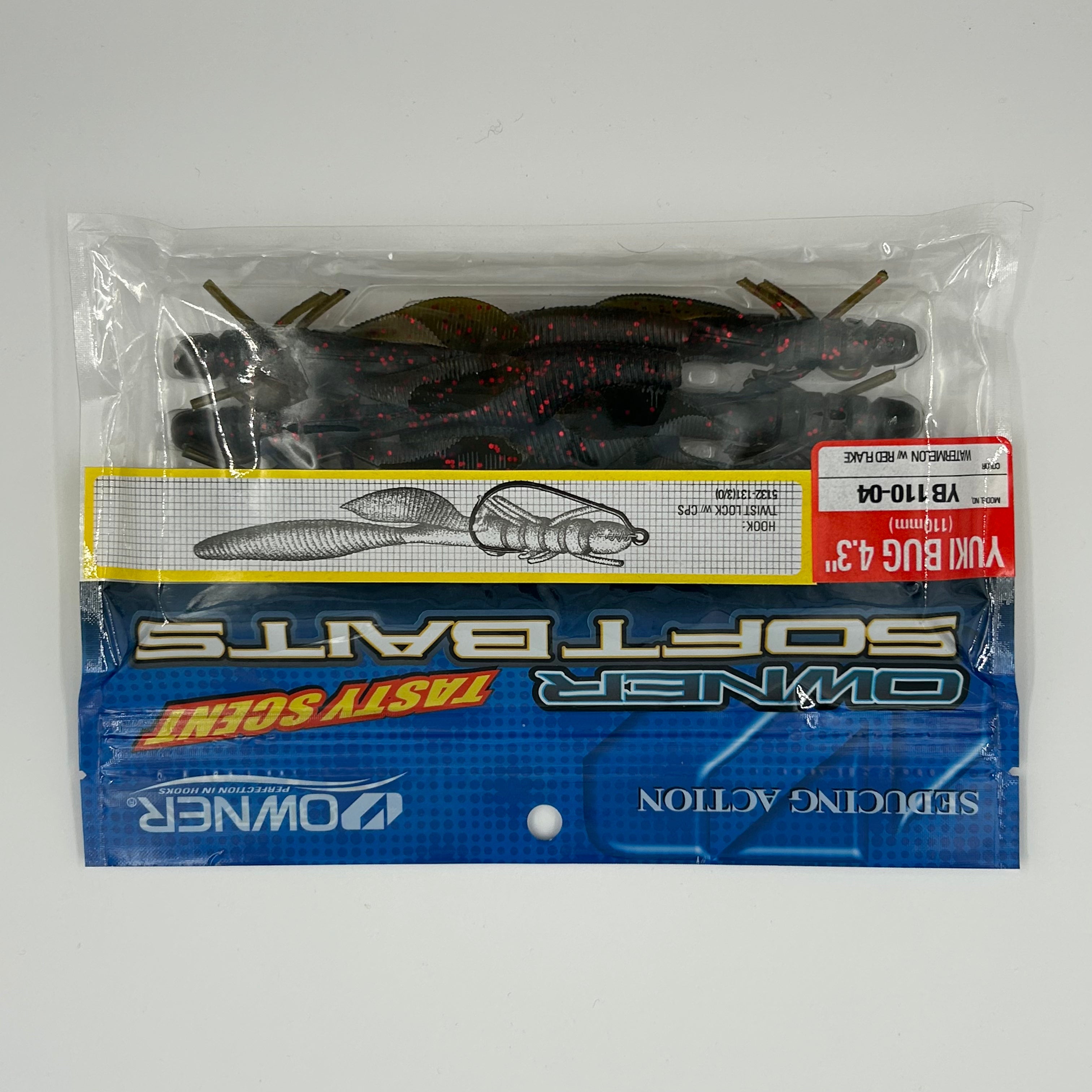 Owner Tasty Scent Softbaits Köder Yuki Bug Wassermelone 7 Stk.