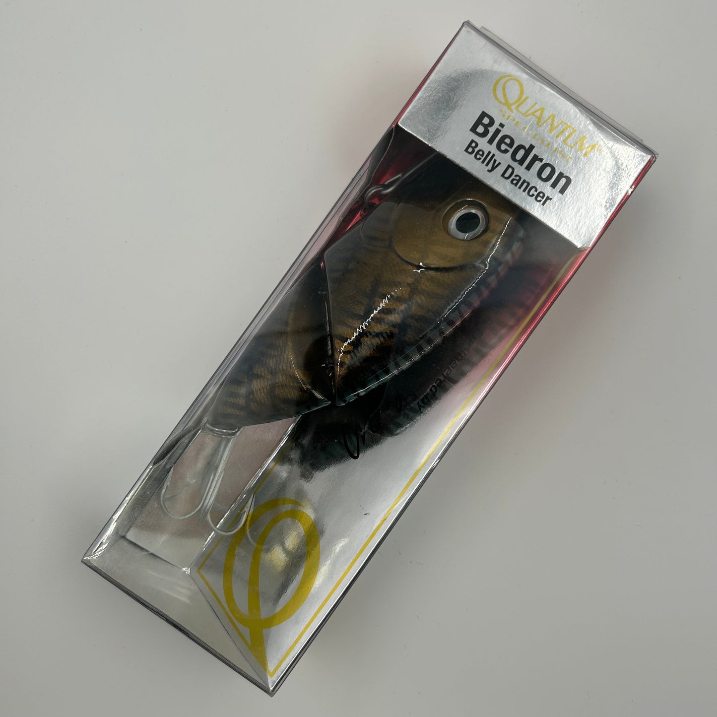 Zebco Quantum Specialist Biedron Belly Dancer Wobbler / Kunstköder mit Drillingshaken gold 90g