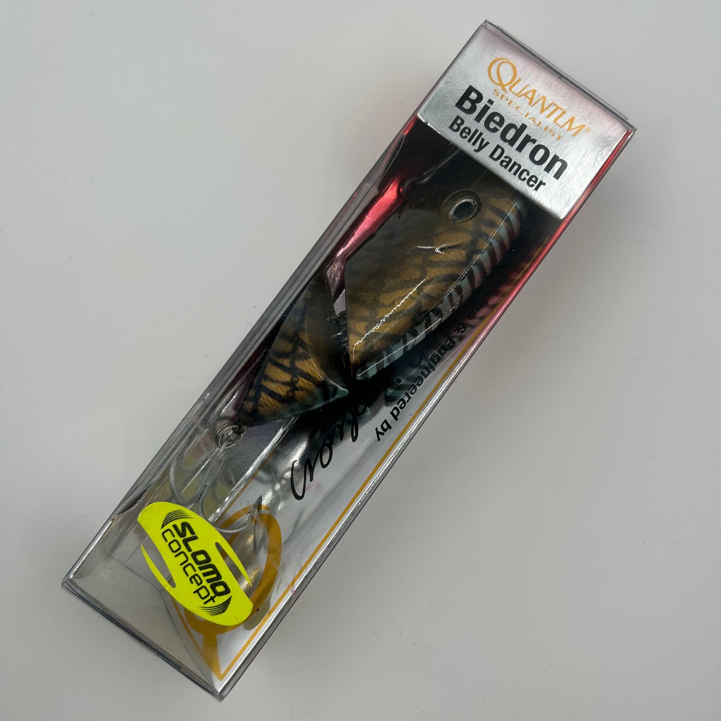 Zebco Quantum Specialist Biedron Belly Dancer Wobbler / Kunstköder mit Drillingshaken gold 40g