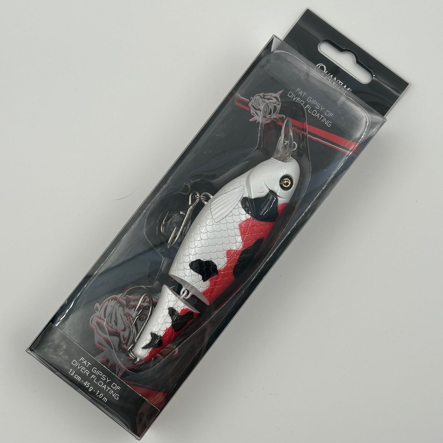Zebco Quantum Fat Gipsy Wobbler / Kunstköder mit Drillingshaken koi 45g