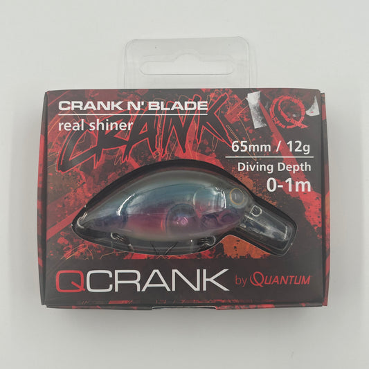 Zebco Quantum Crack N Blade Wobbler / Kunstköder mit Drillingshaken real shiner 12g