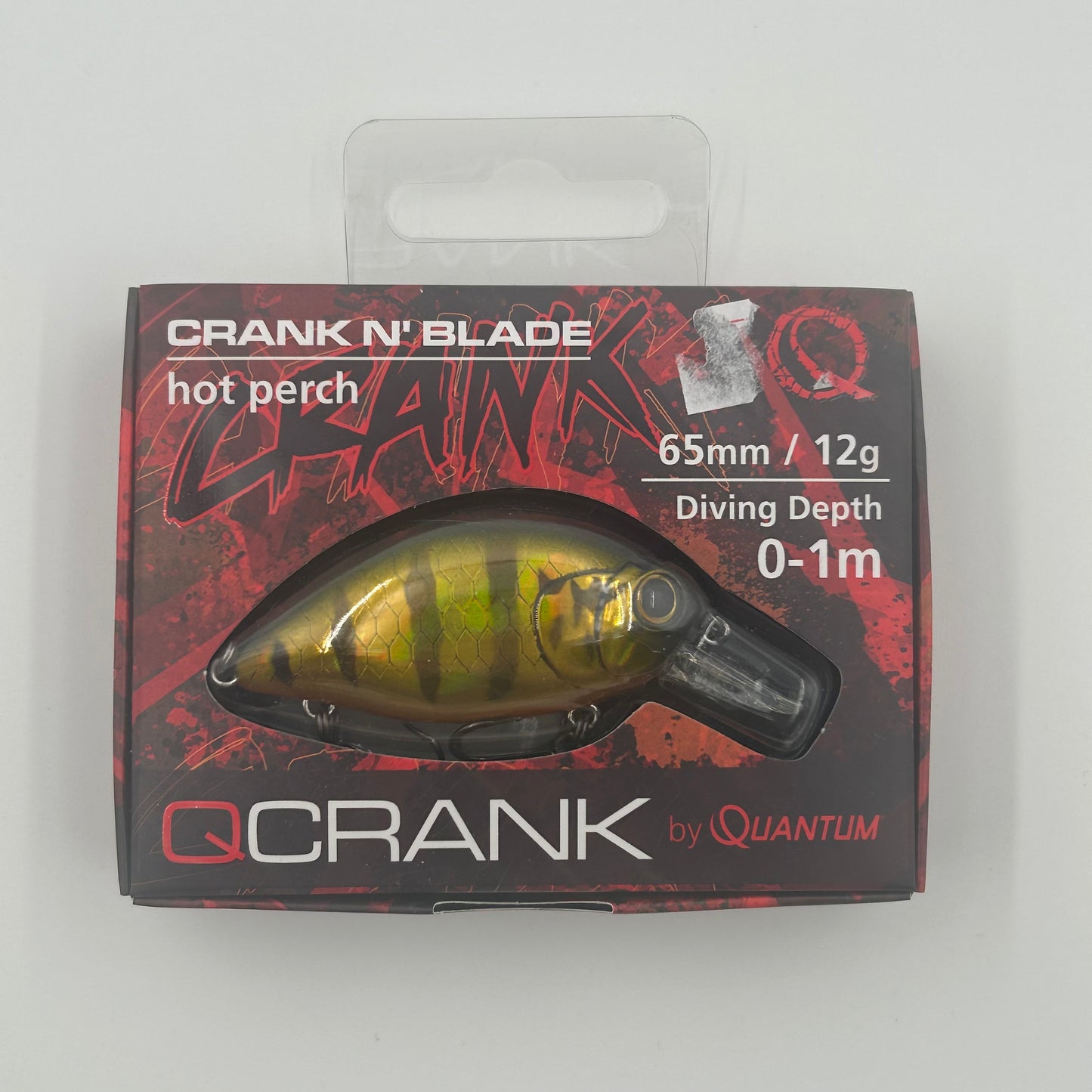 Zebco Quantum Crack N Blade Wobbler / Kunstköder mit Drillingshaken hot perc 12g