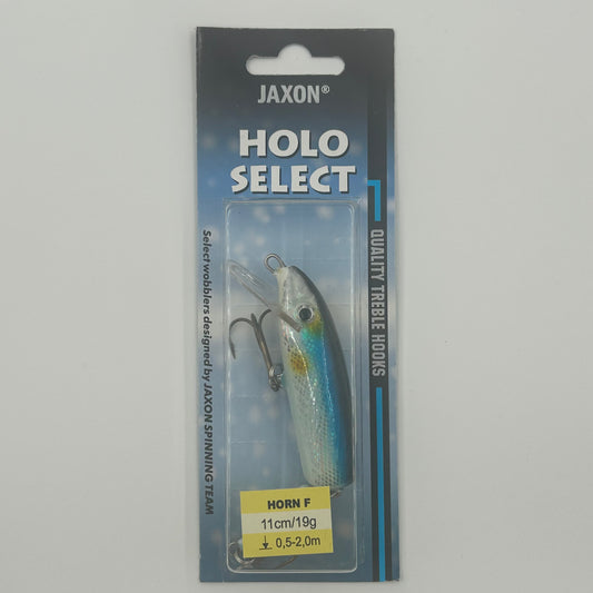 Jaxon Holo Select Horn F Wobbler / Kunstköder mit Drillingshaken 19g