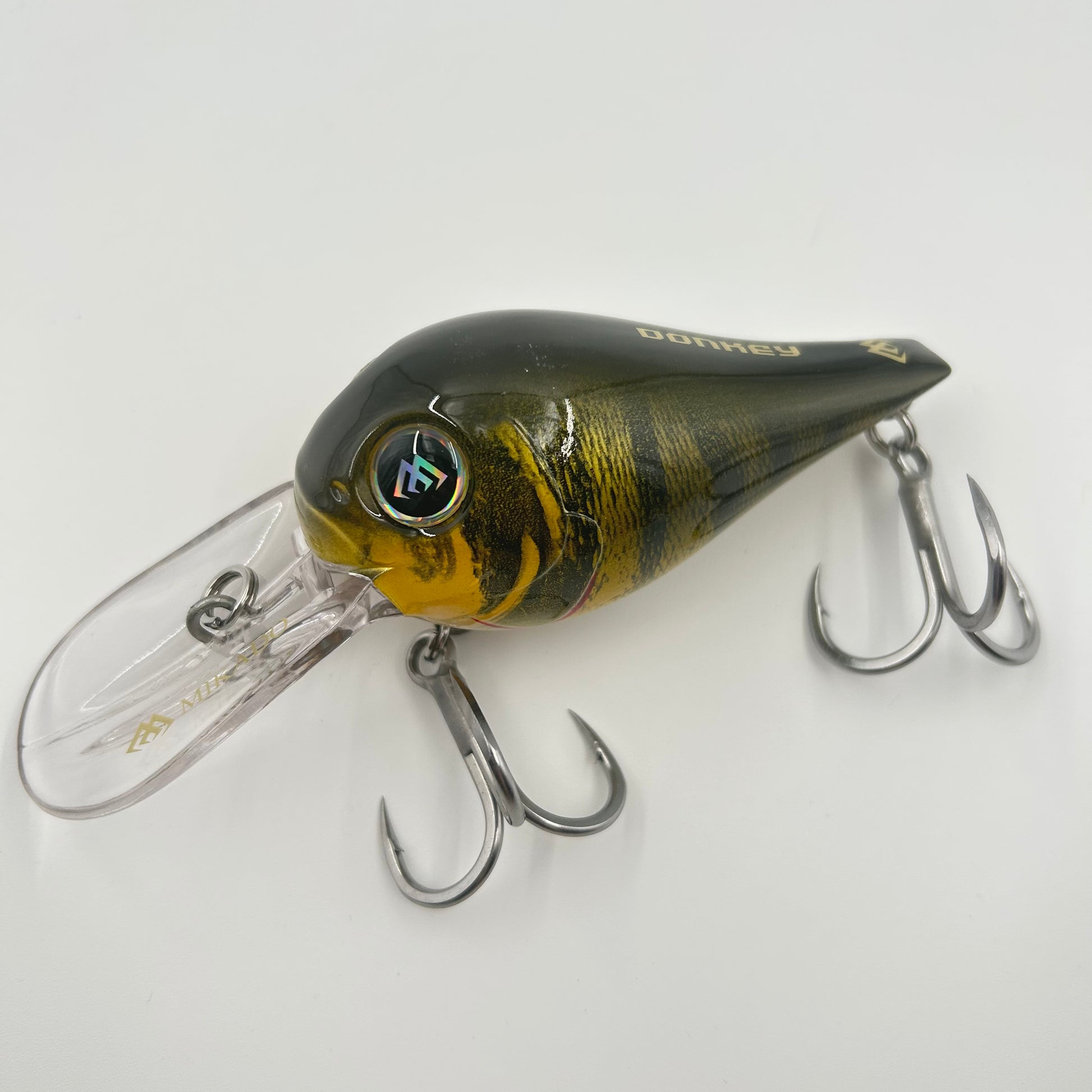 Mikado Big Boy Gear Donkey Wobbler / Kunstköder mit Drillingshaken grün gelb 56g