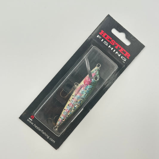Hester Mad Minnow Wobbler / Kunstköder mit Drillingshaken 13g
