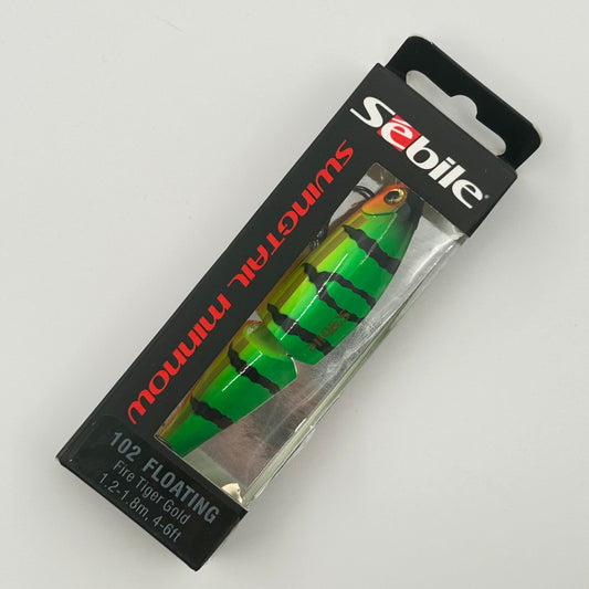 Sebile Swingtail Minnow 102 Floating Wobbler / Kunstköder mit Drillingshaken 17,7g