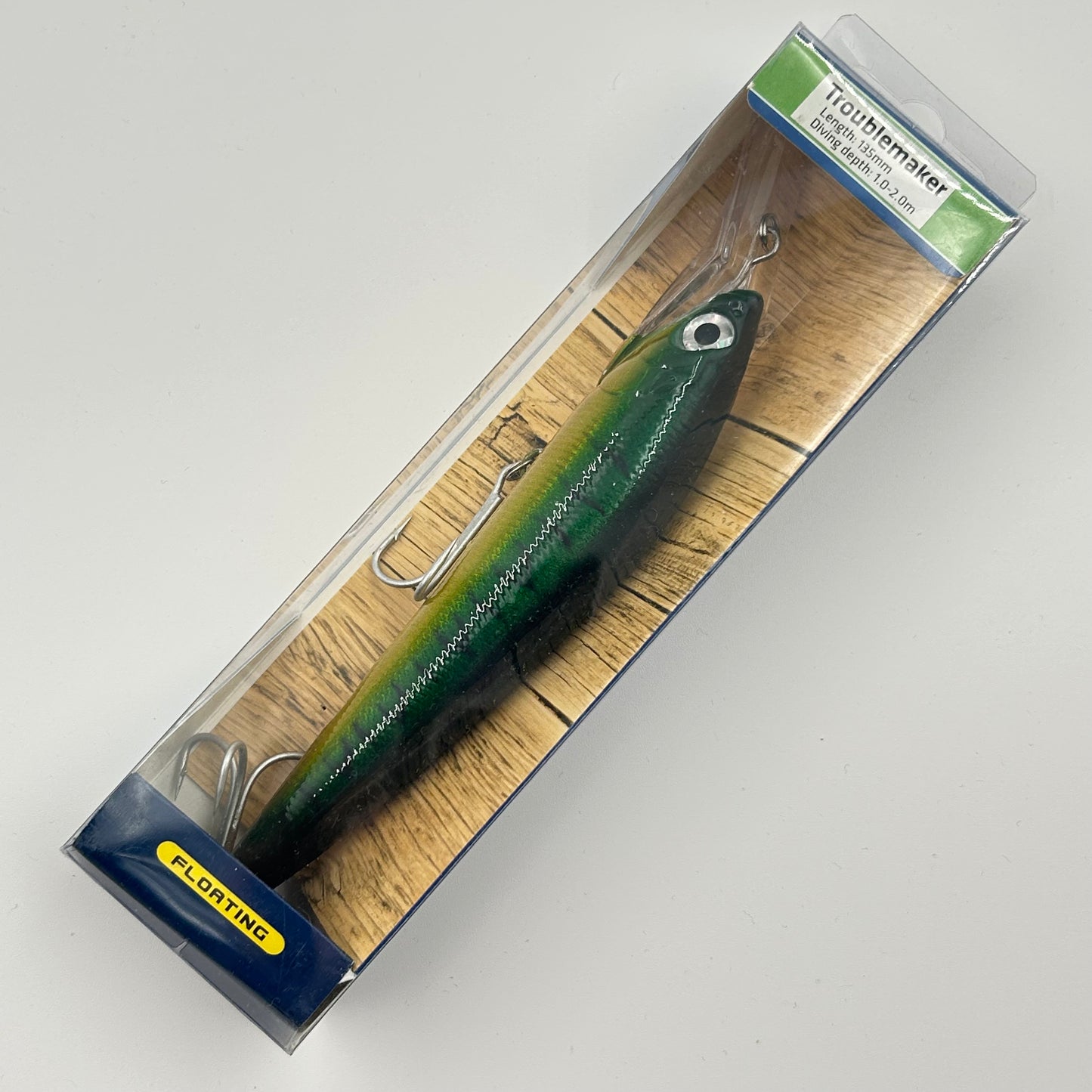 Zebco Troublemaker Wobbler / Kunstköder mit Drillingshaken 