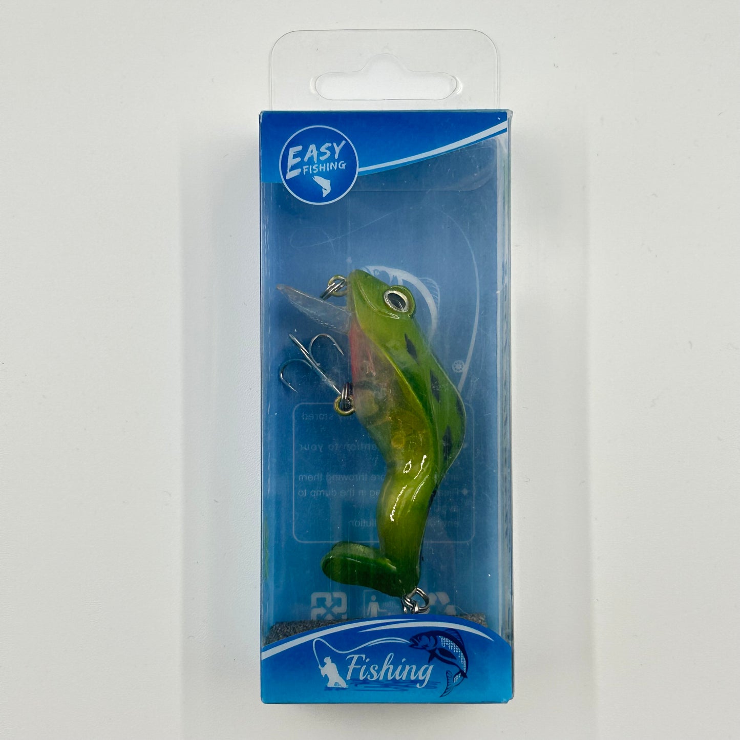Macho Fishing Thunder Frog Wobbler / Kunstköder mit Drillingshaken grün