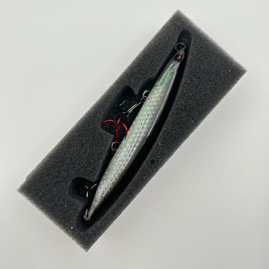 Sänger Brad Sinking 100 Wobbler / Kunstköder mit Drillingshaken schwarz grau 14,5g