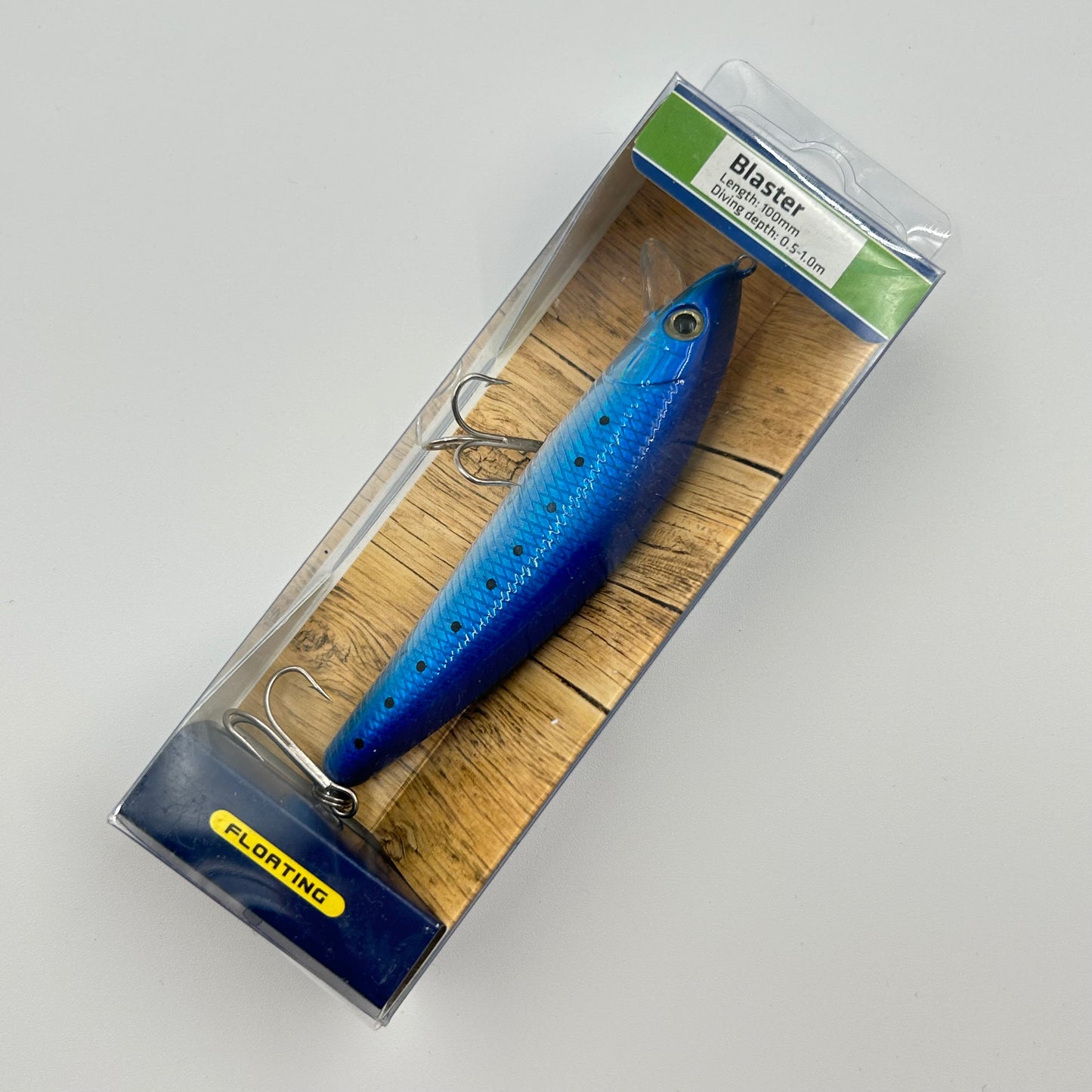 Zebco Wobbler / Kunstköder mit Drillingshaken blau
