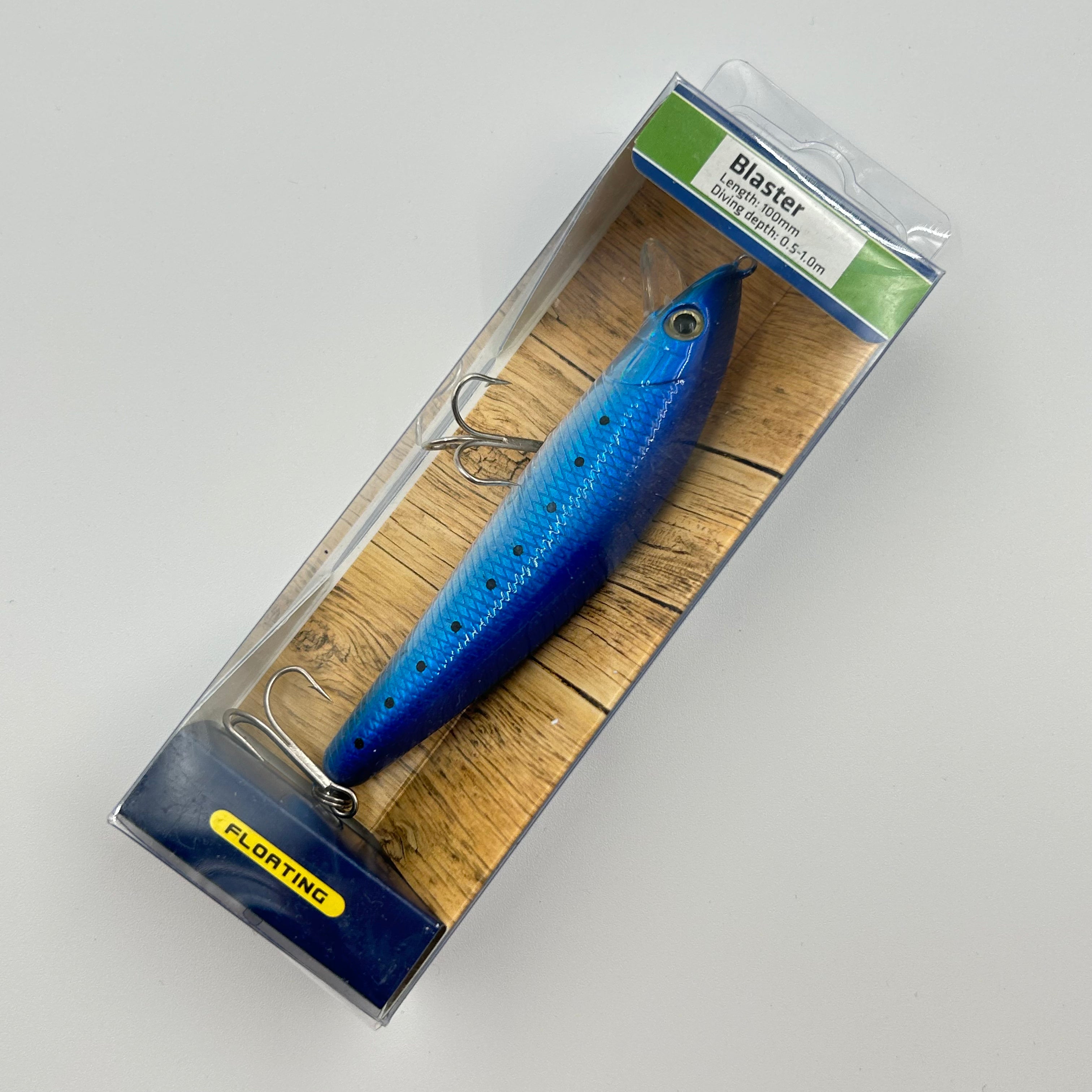 Zebco Wobbler / Kunstköder mit Drillingshaken blau