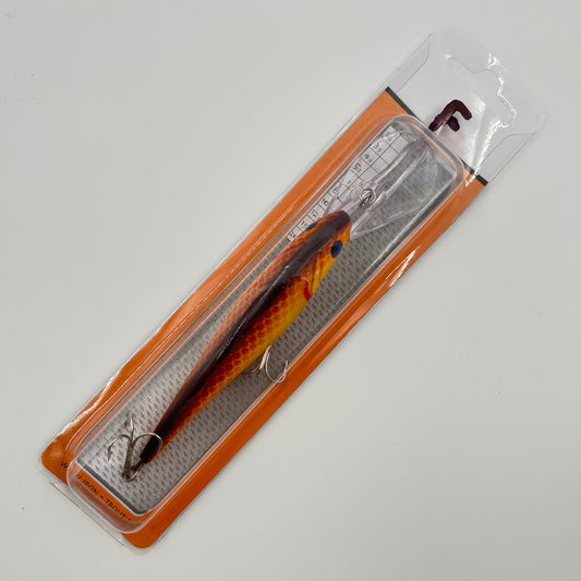 Sänger Iron Claw Wobbler / Kunstköder mit Drillingshaken orange gelb 20g