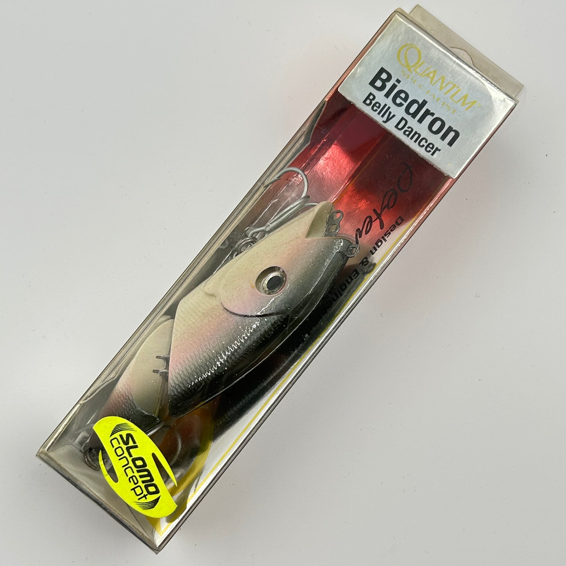 Zebco Quantum Specialist Biedron Belly Dancer Wobbler / Kunstköder mit Drillingshaken weiß 40g